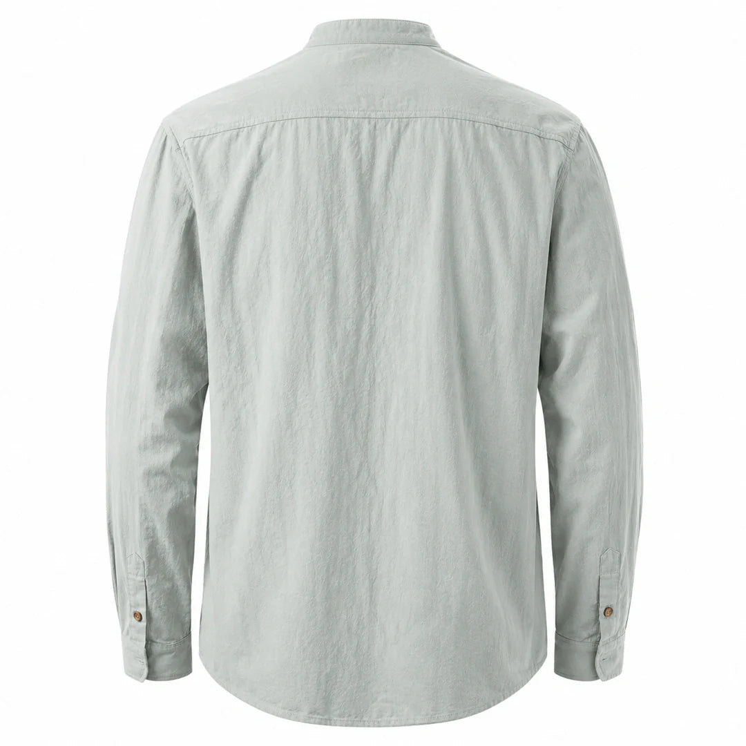Kyoto - Men's Ultra Comfortable Band Collar Shirt