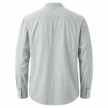 Kyoto - Men's Ultra Comfortable Band Collar Shirt