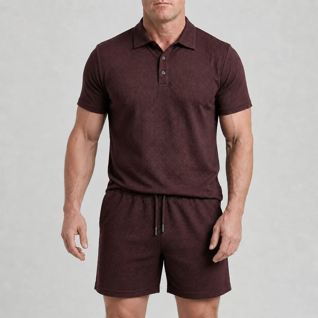 Set – Men’s Ultra Comfortable Shorts and Polo Shirt