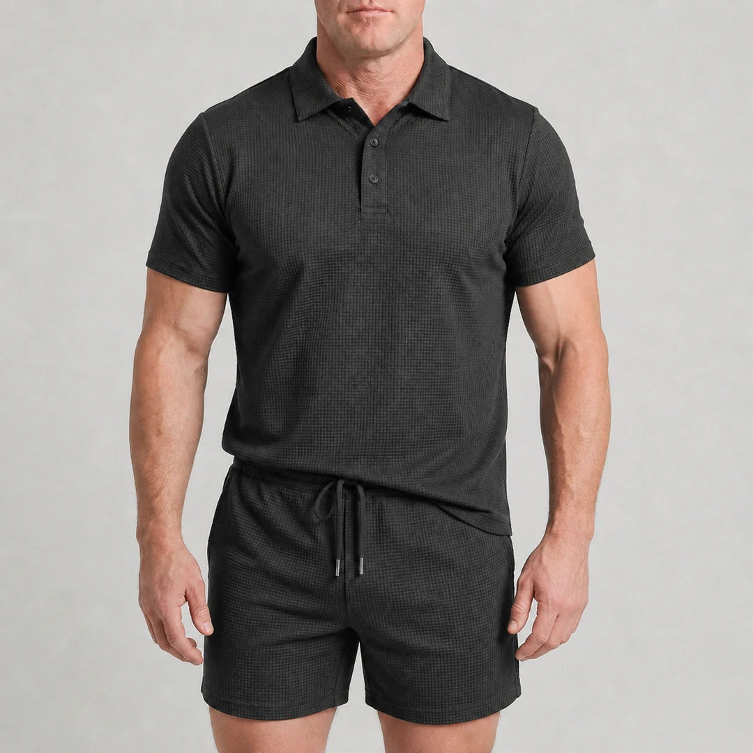 Set – Men’s Ultra Comfortable Shorts and Polo Shirt