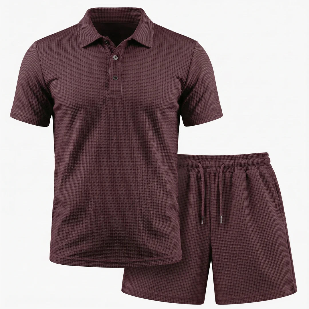 Set – Men’s Ultra Comfortable Shorts and Polo Shirt