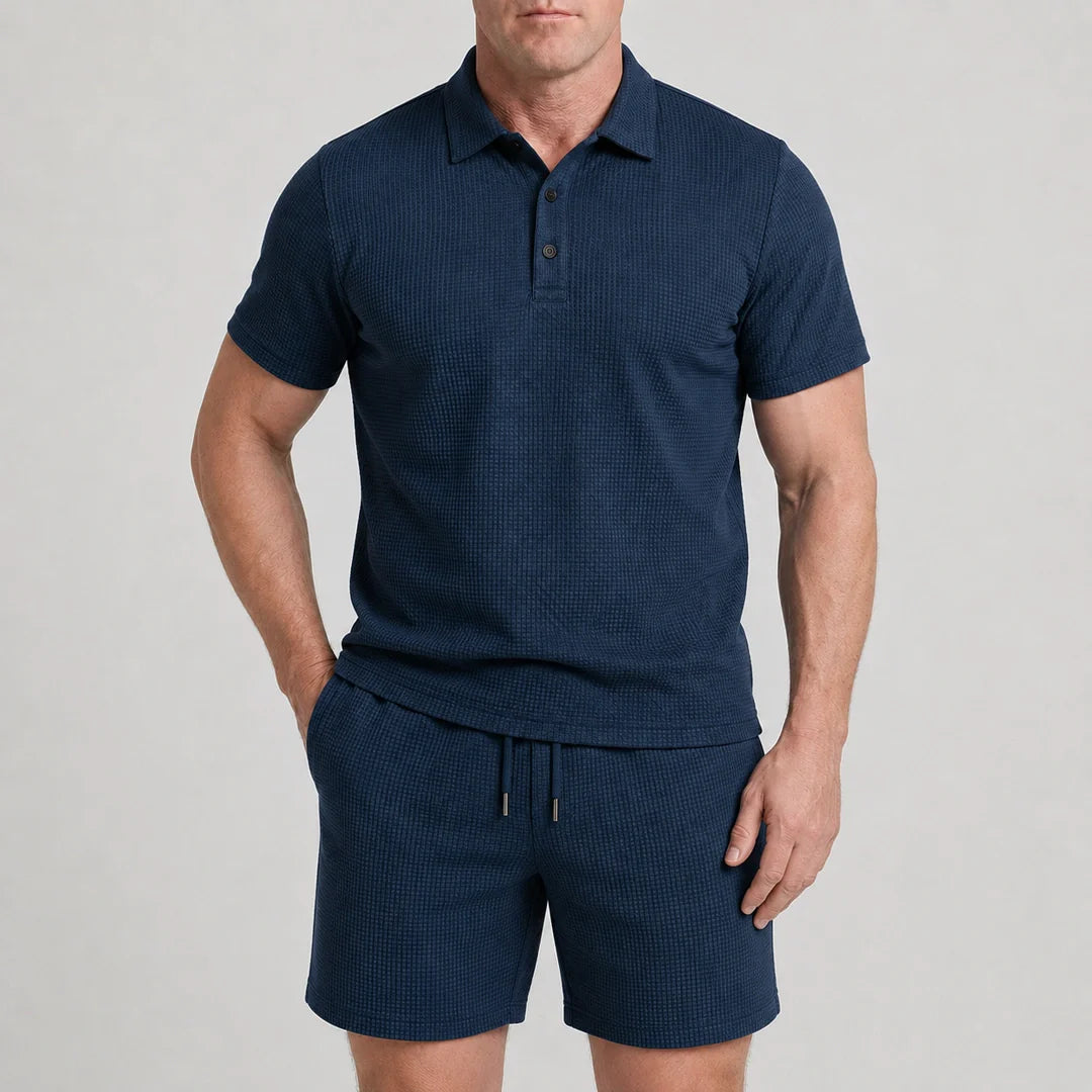 Set – Men’s Ultra Comfortable Shorts and Polo Shirt