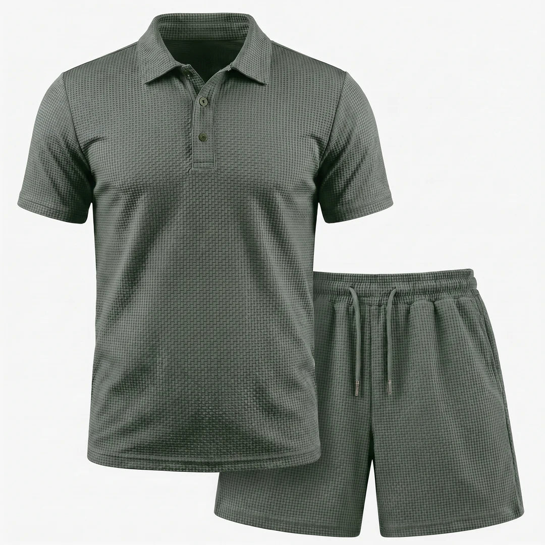 Set – Men’s Ultra Comfortable Shorts and Polo Shirt
