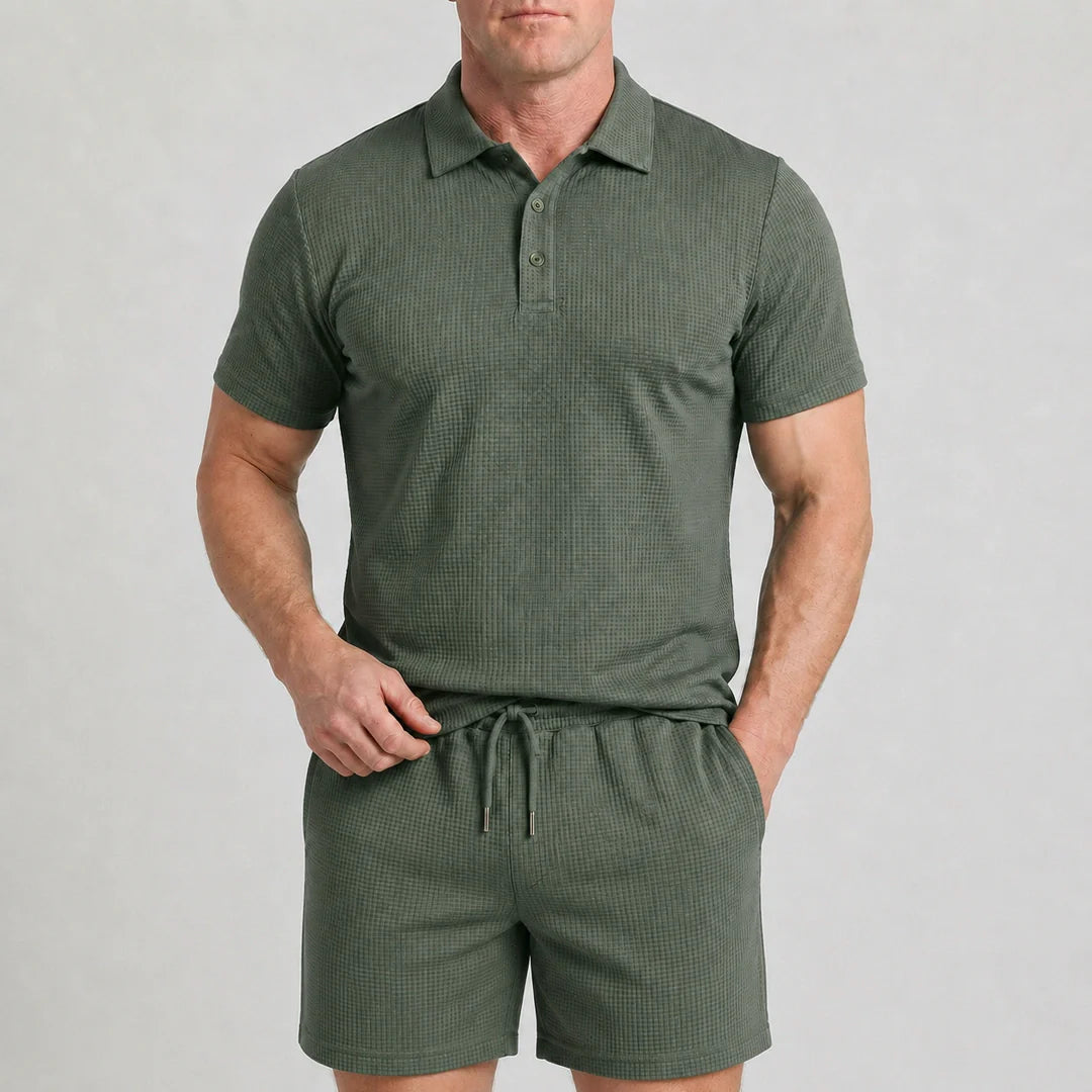 Set – Men’s Ultra Comfortable Shorts and Polo Shirt