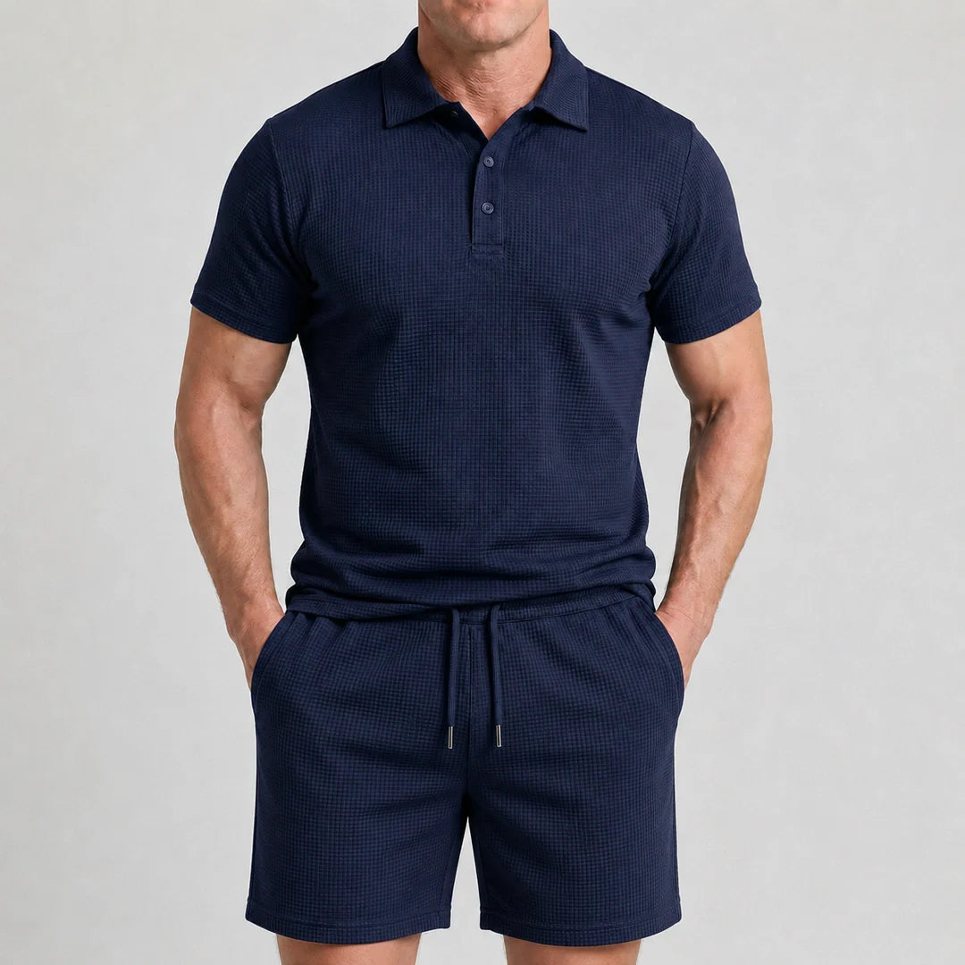 Set – Men’s Ultra Comfortable Shorts and Polo Shirt
