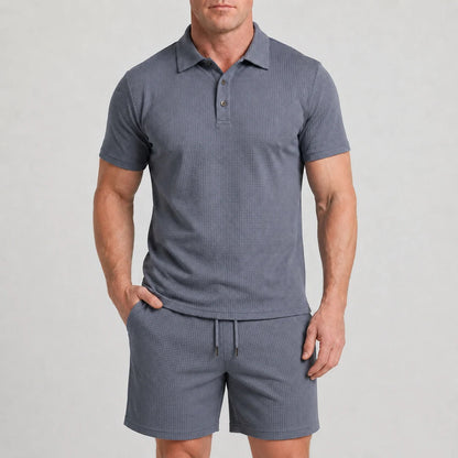 Set – Men’s Ultra Comfortable Shorts and Polo Shirt